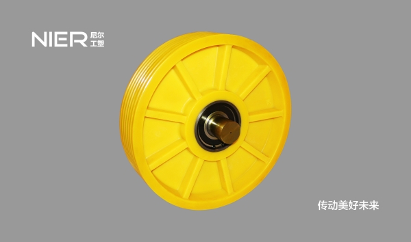 离心聚合一体式金属衬套尼龙轮（九条筋、无减震孔）