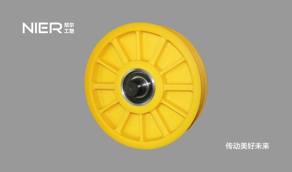离心聚合一体式金属衬套尼龙轮（十二条筋、无减震孔）
