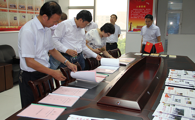高邮市党建代表团考察榴莲APP网站入口公司党建工作